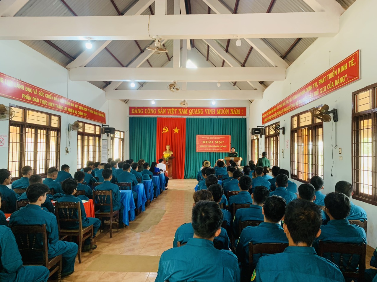Cụm huấn luyện số 02 khai mạc huấn luyện Dân quân năm thứ nhất